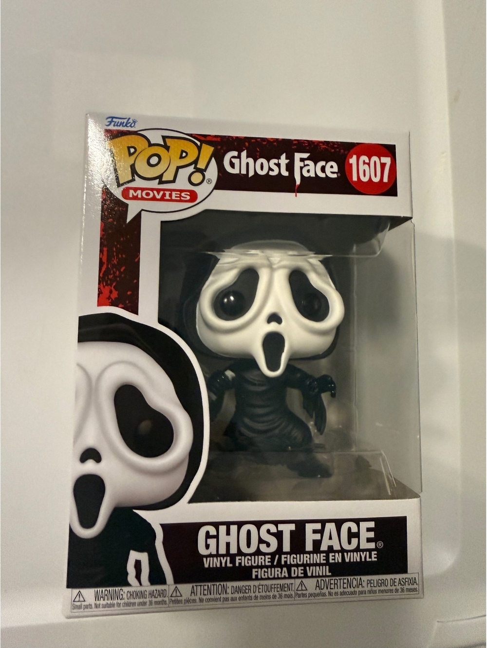 Funko Pop! Ghost Face #1607 Scream Horror Movies w/ Protector